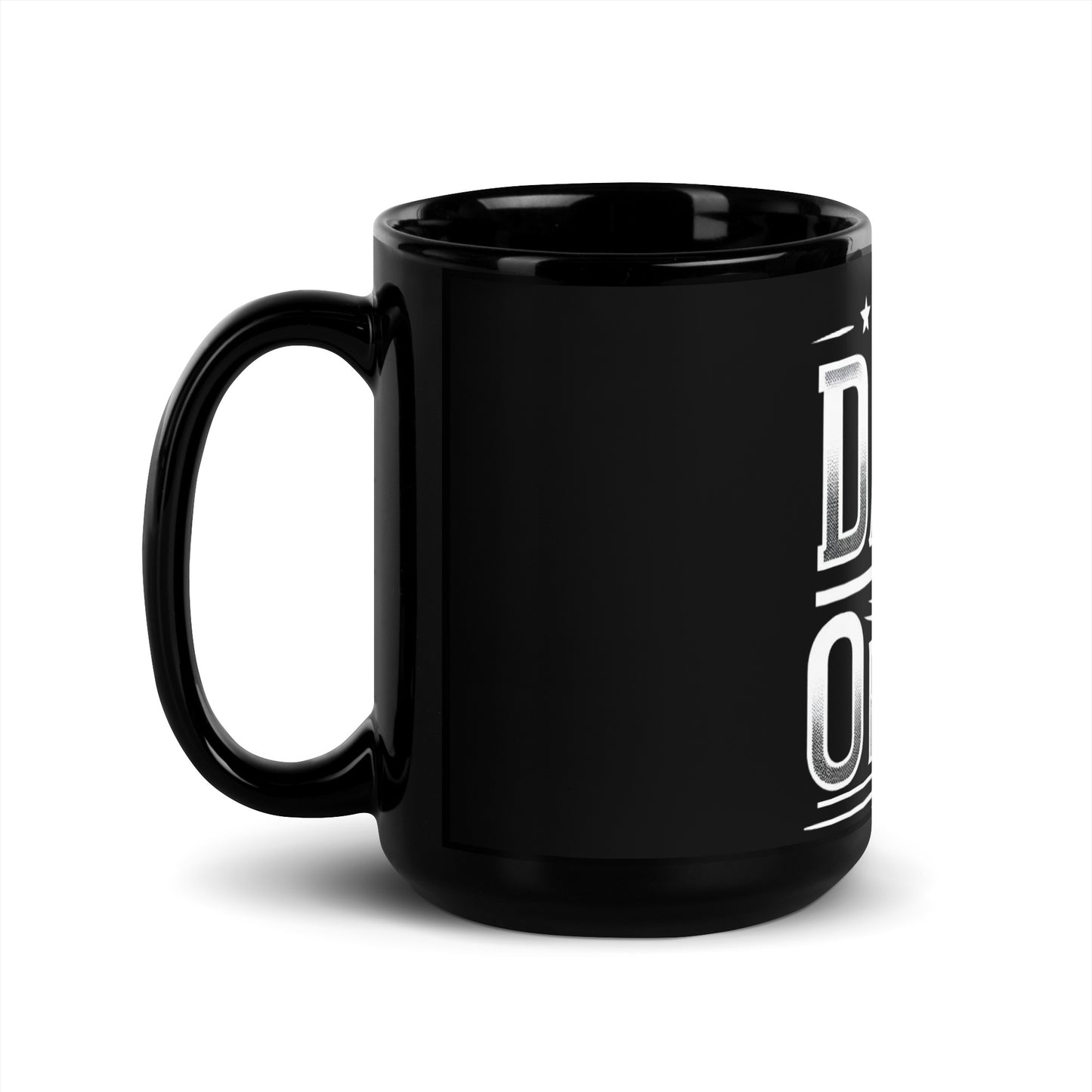 Dare To Offend Black Glossy Mug