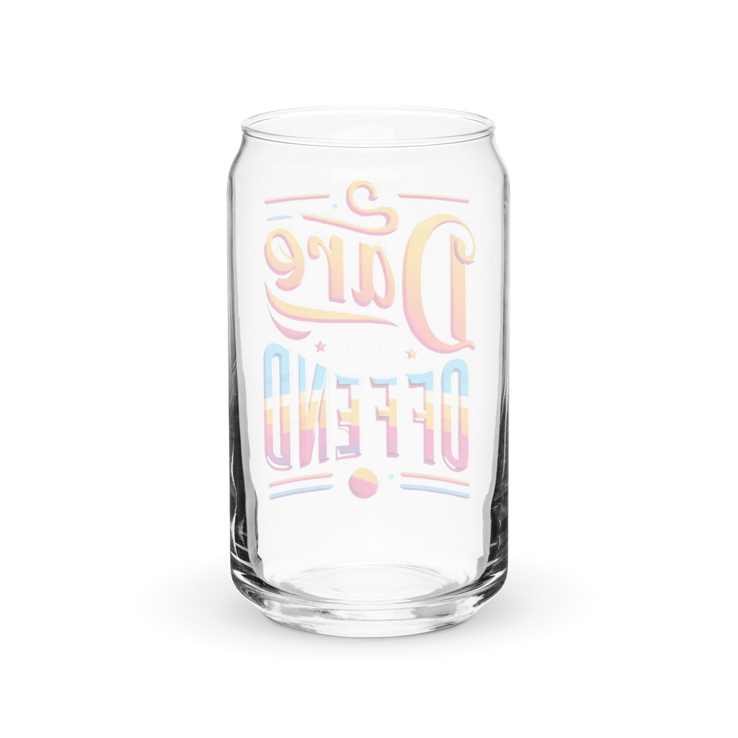 Dare To Offend Can-shaped glass