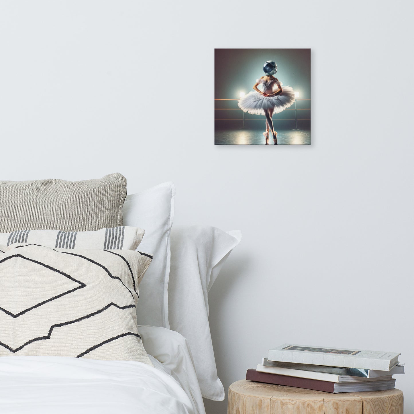 Ballerina Astronaut Helmet Canvas