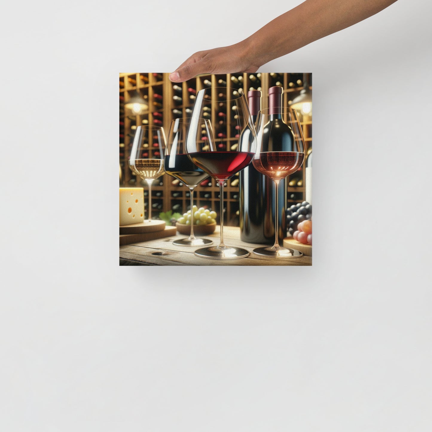 Dining with Wine Canvas