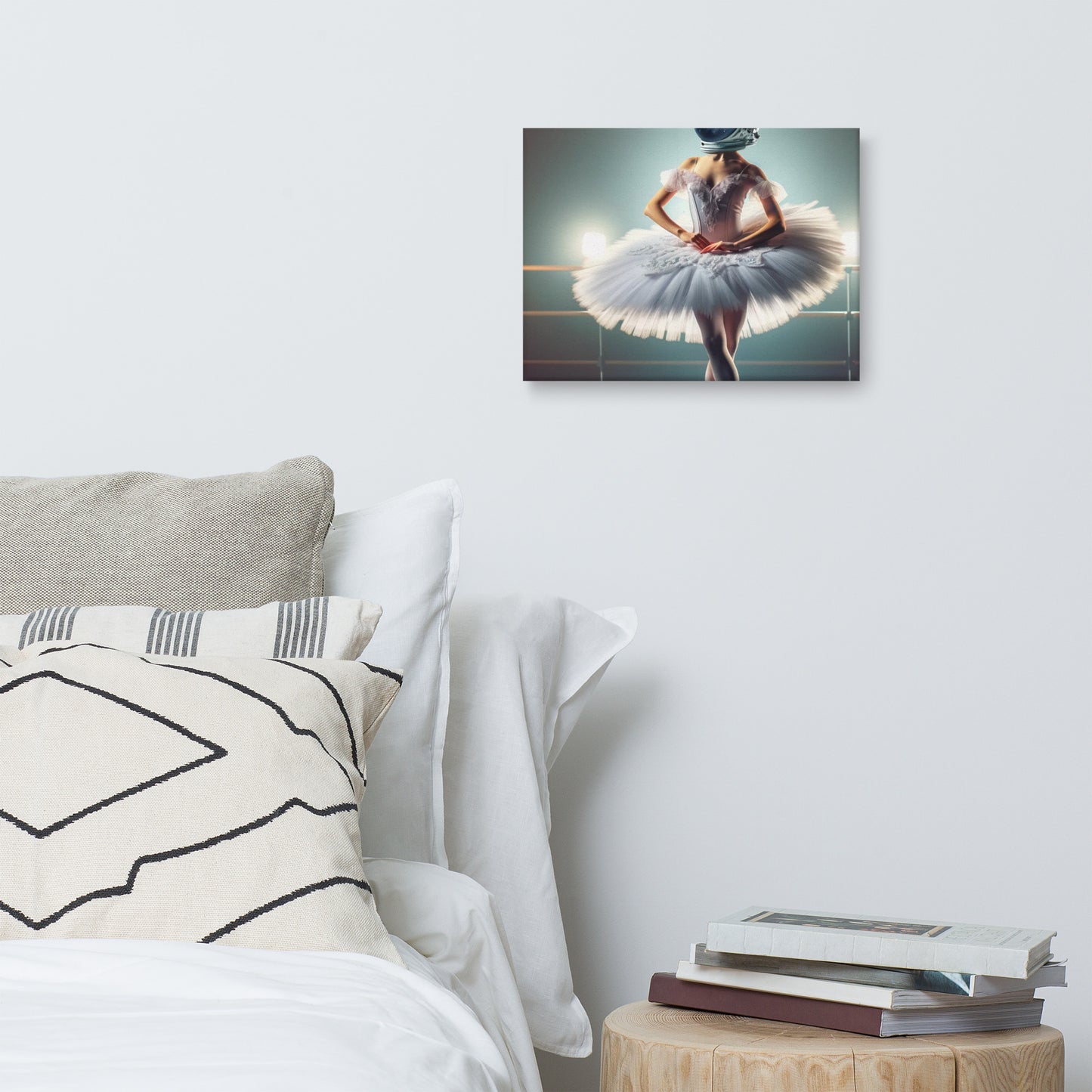 Ballerina Astronaut Helmet Canvas