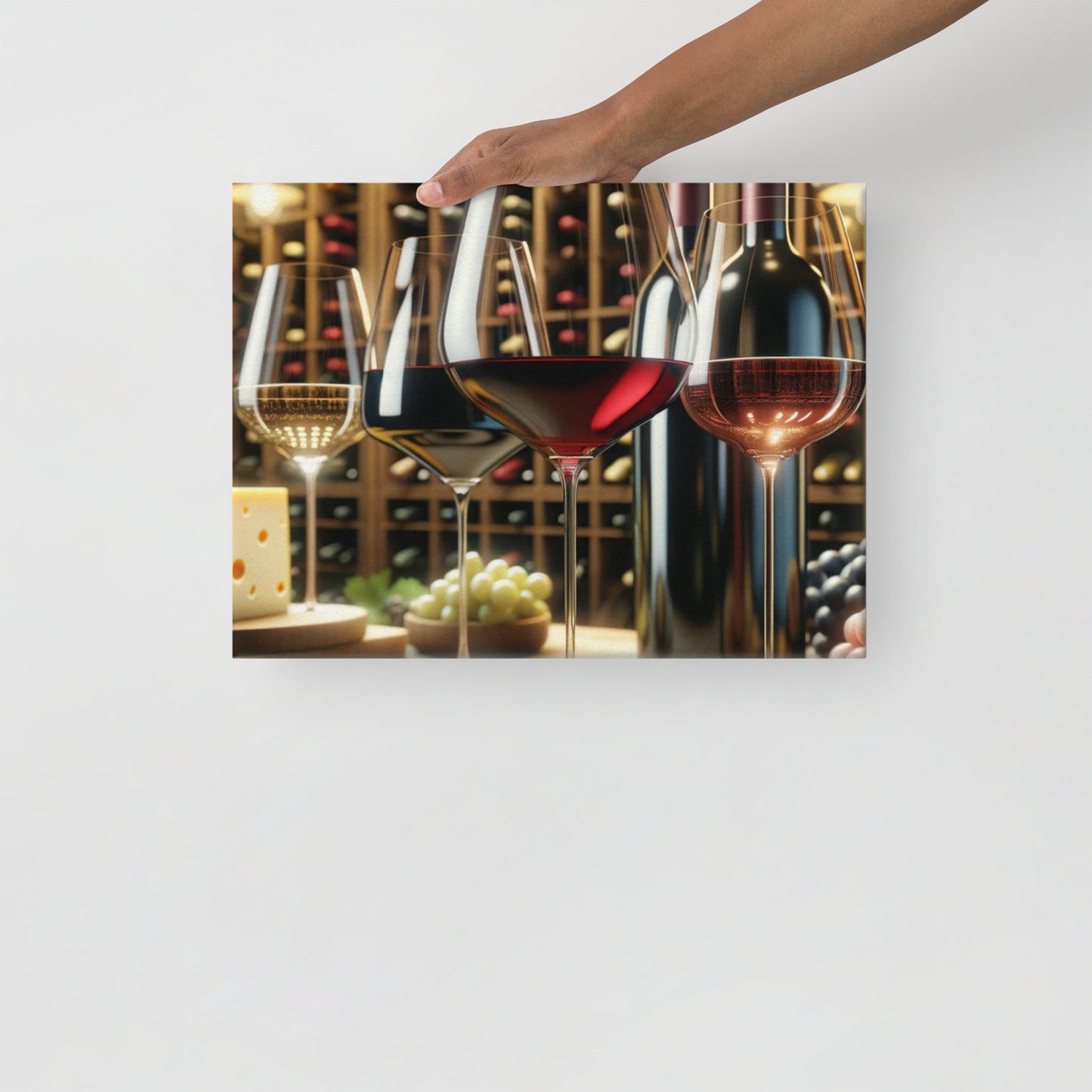 Dining with Wine Canvas