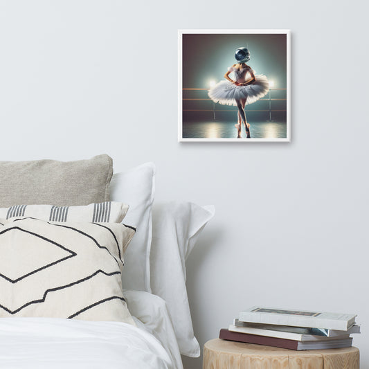 Ballerina Astronaut Helmet Canvas