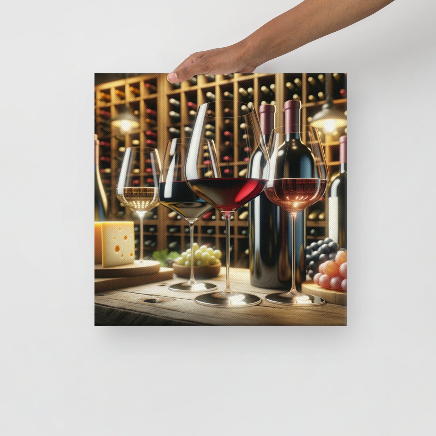 Dining with Wine Canvas