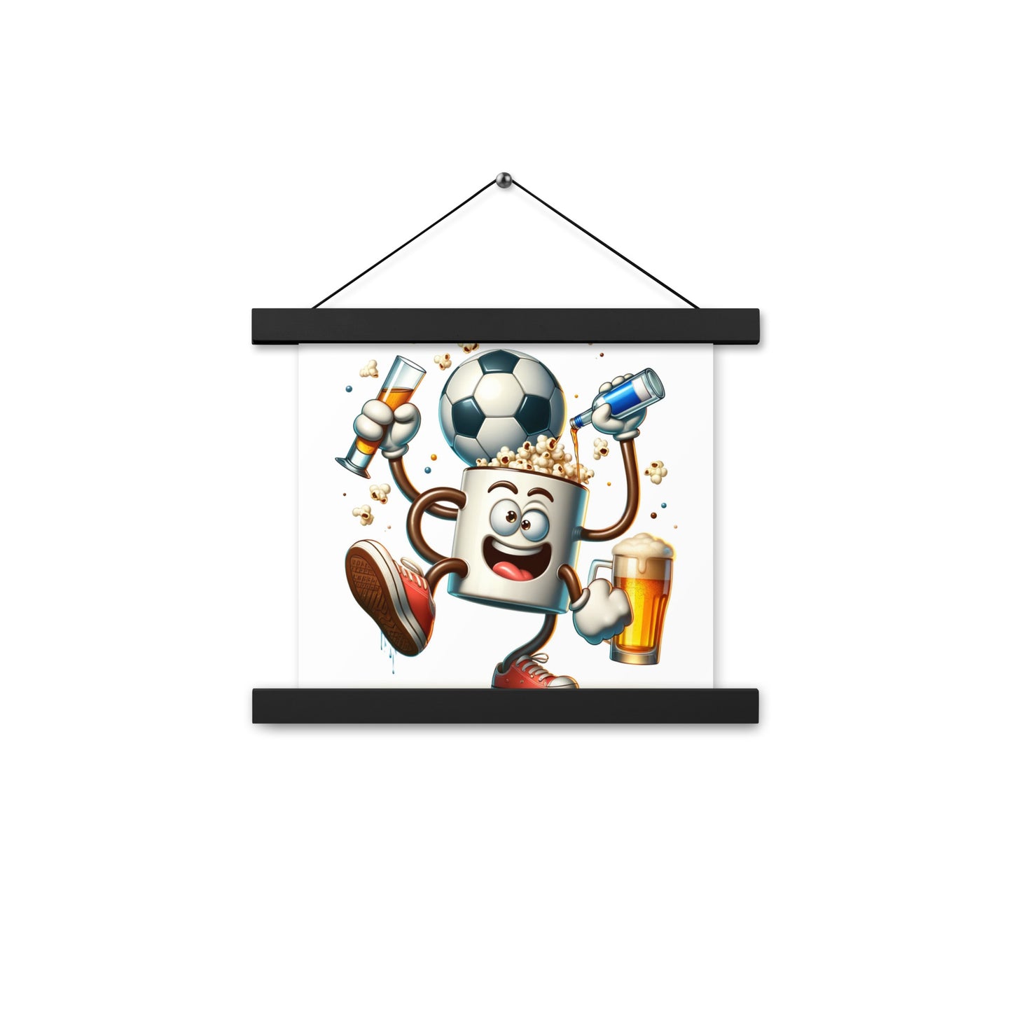 Dancing Soccer Poster with Hangers