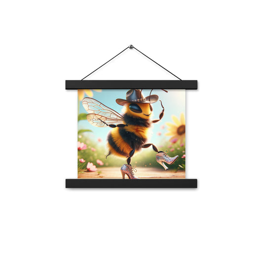 Dancing Bumble Bee Poster with hangers