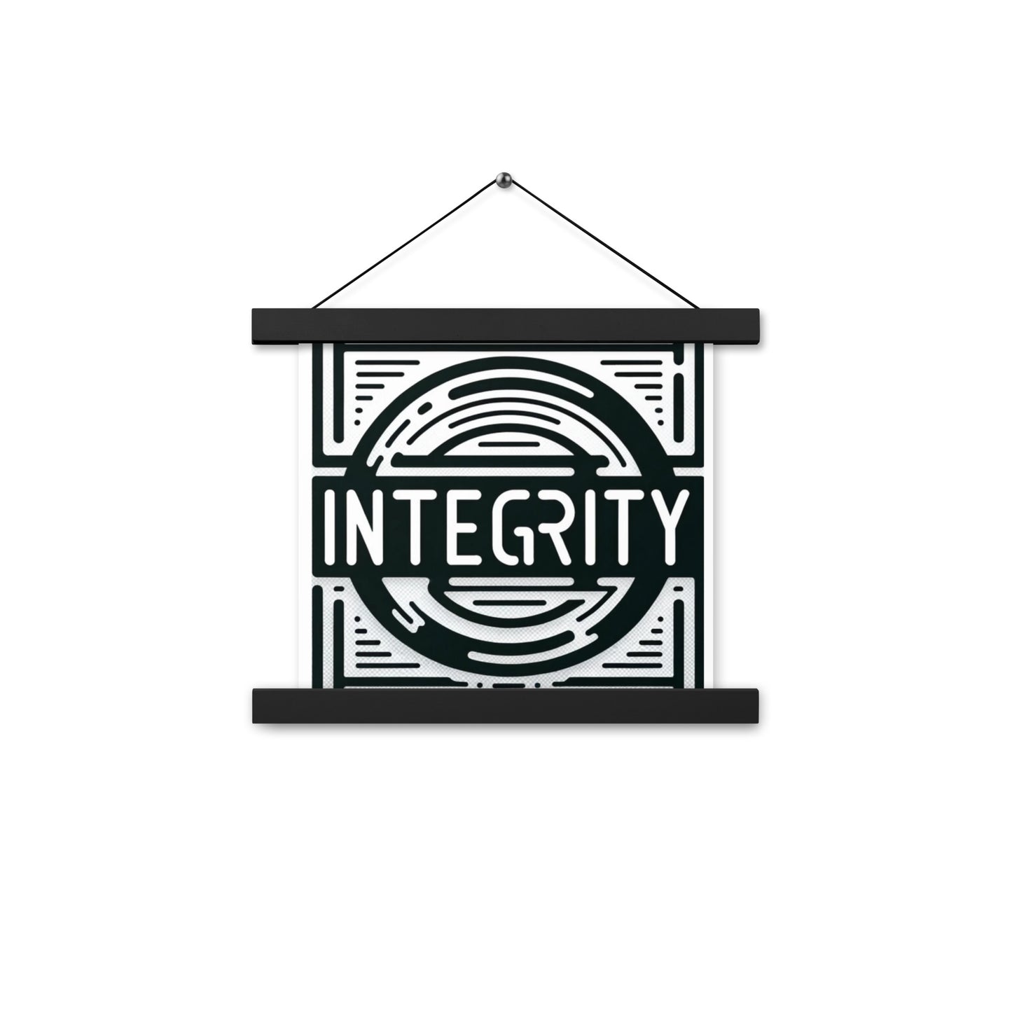 Integrity Poster with hangers