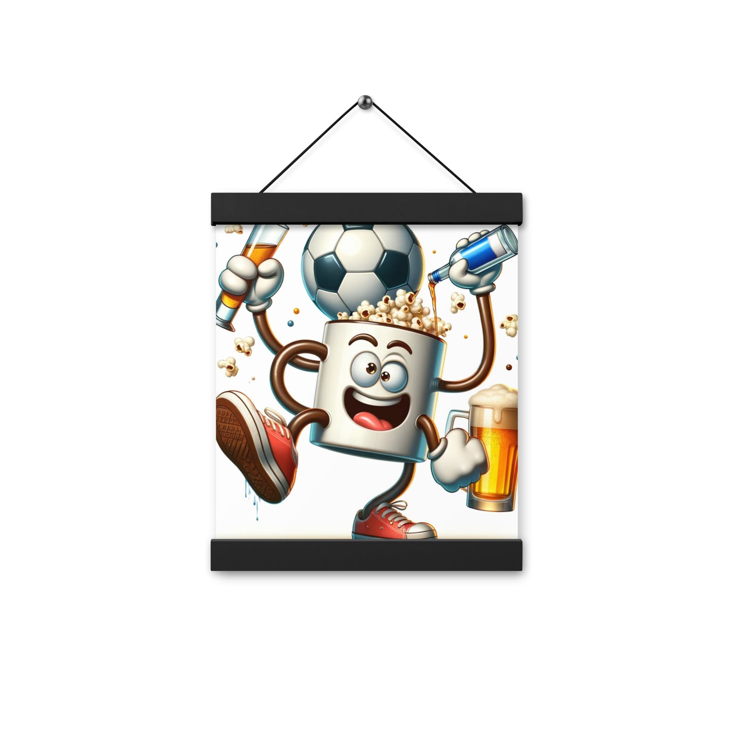 Dancing Soccer Poster with Hangers