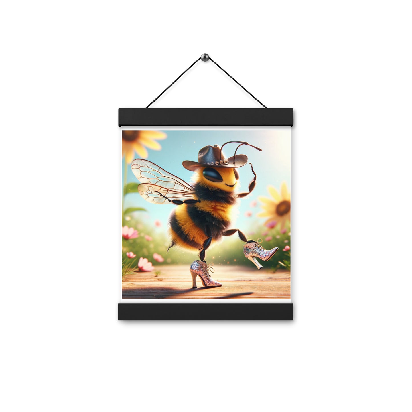 Dancing Bumble Bee Poster with hangers