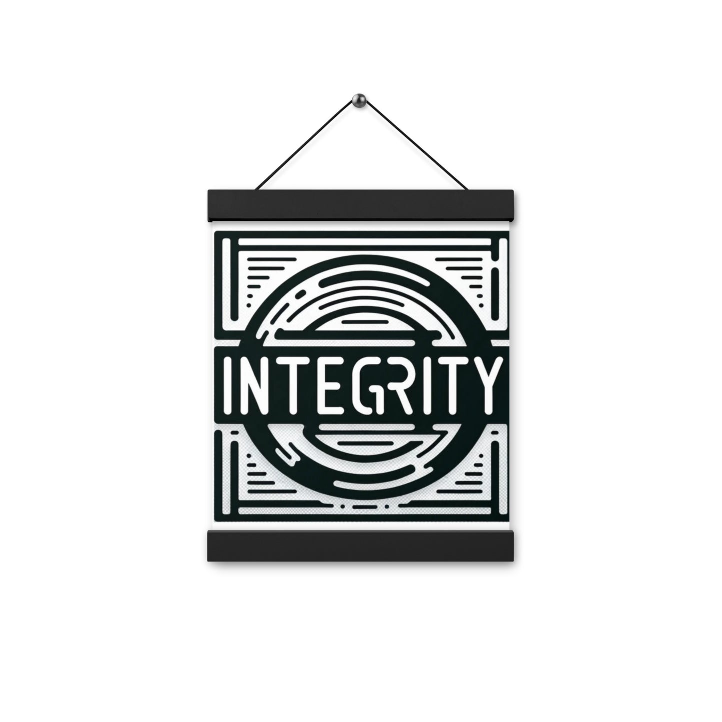 Integrity Poster with hangers