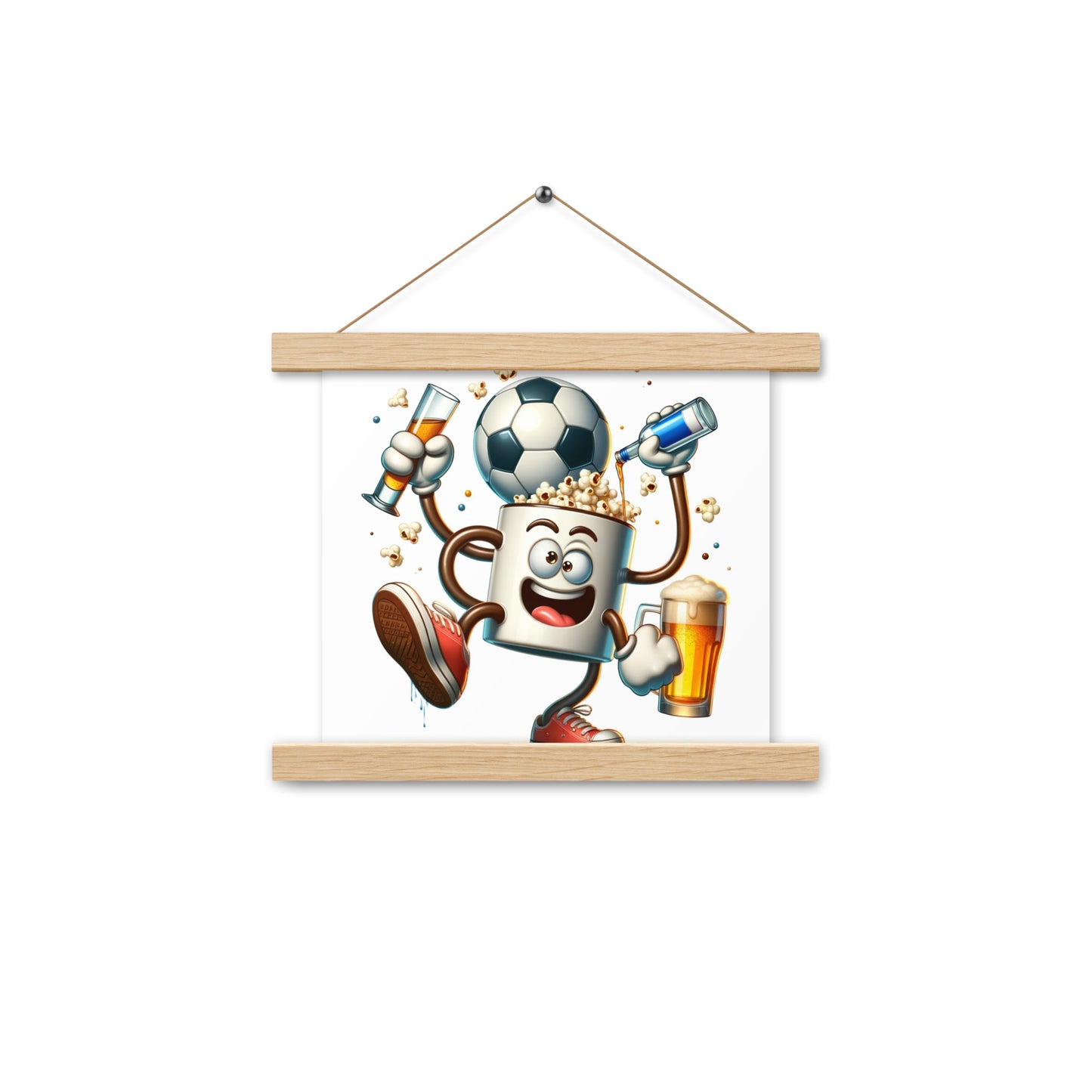 Dancing Soccer Poster with Hangers