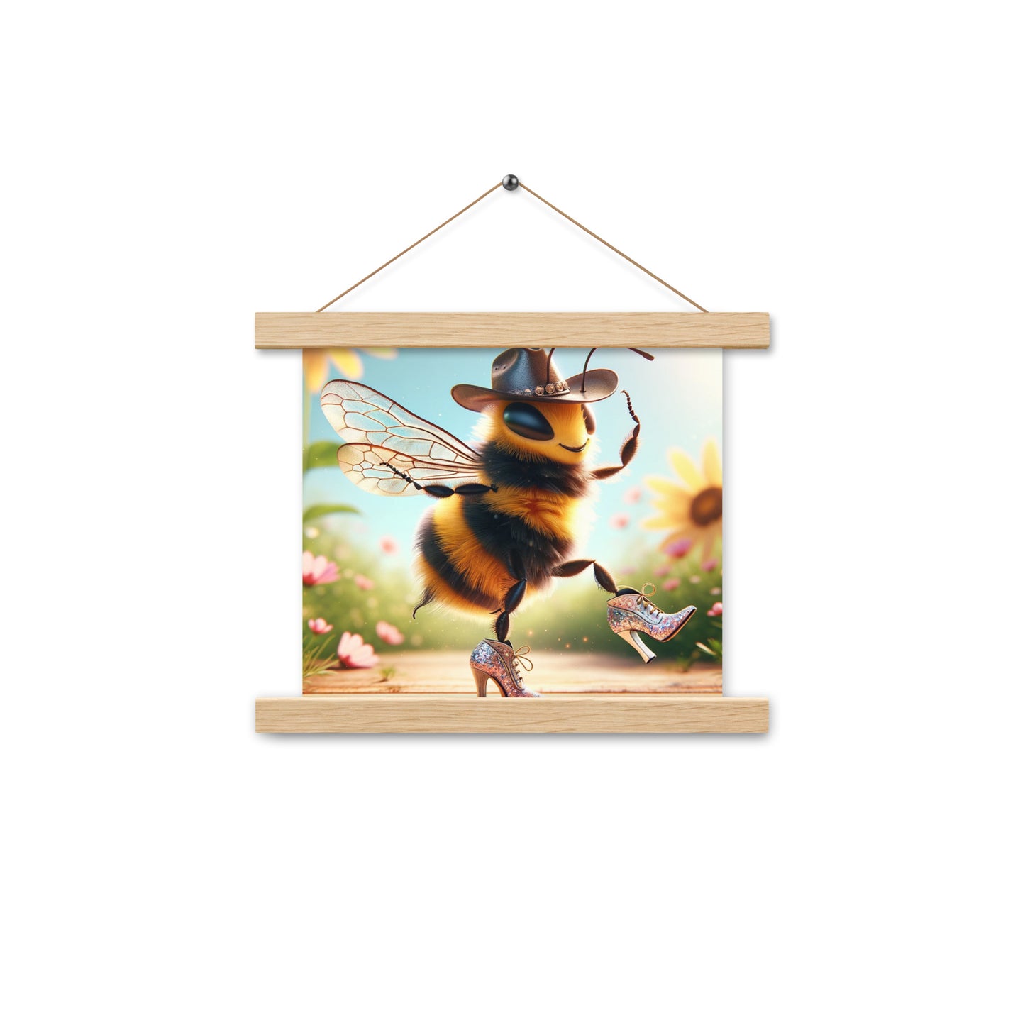 Dancing Bumble Bee Poster with hangers