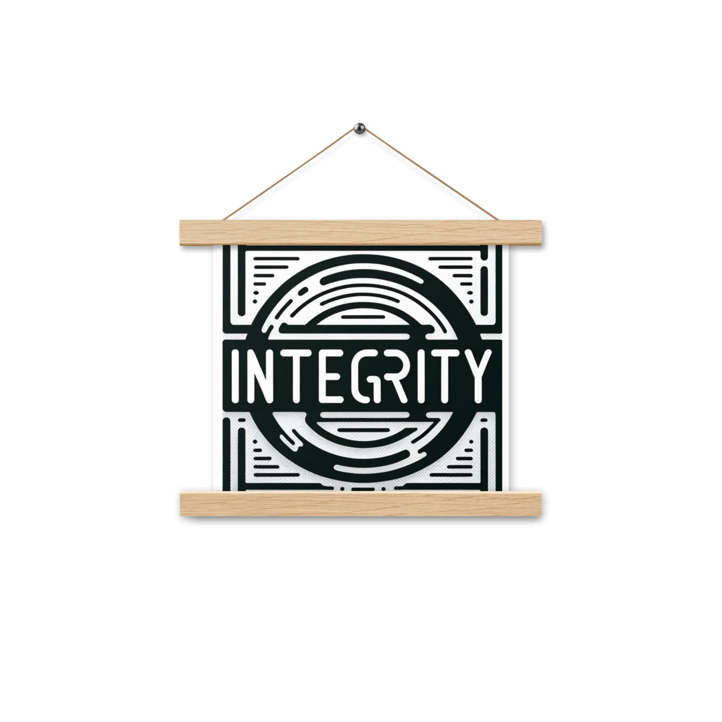 Integrity Poster with hangers