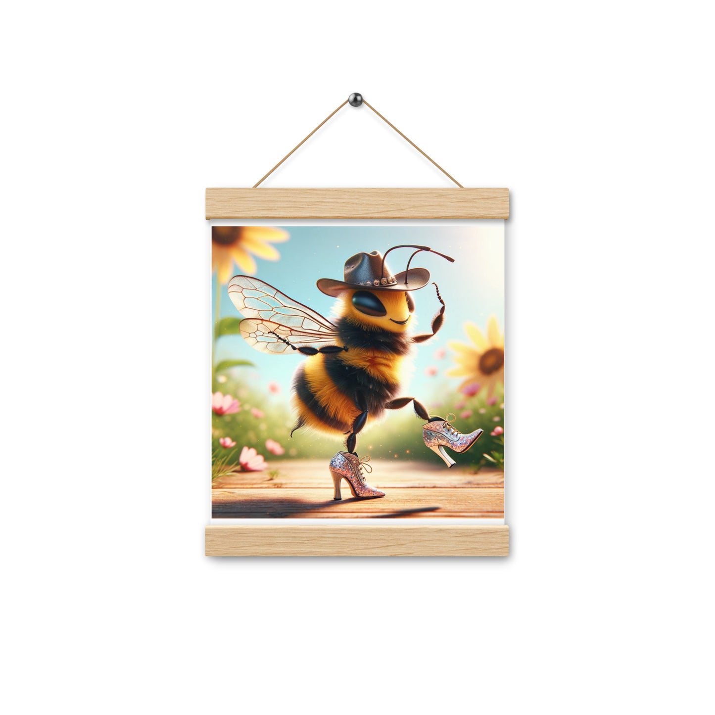 Dancing Bumble Bee Poster with hangers