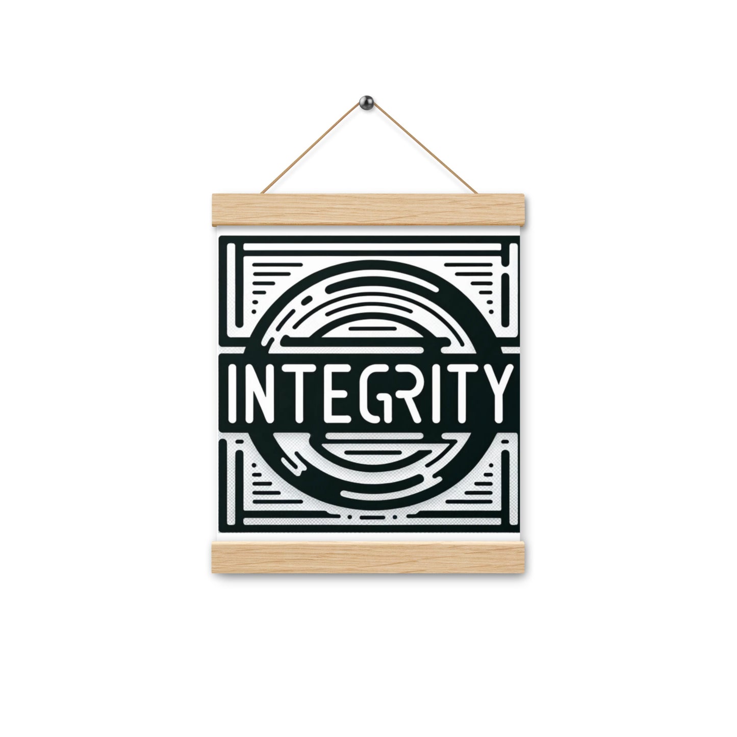 Integrity Poster with hangers