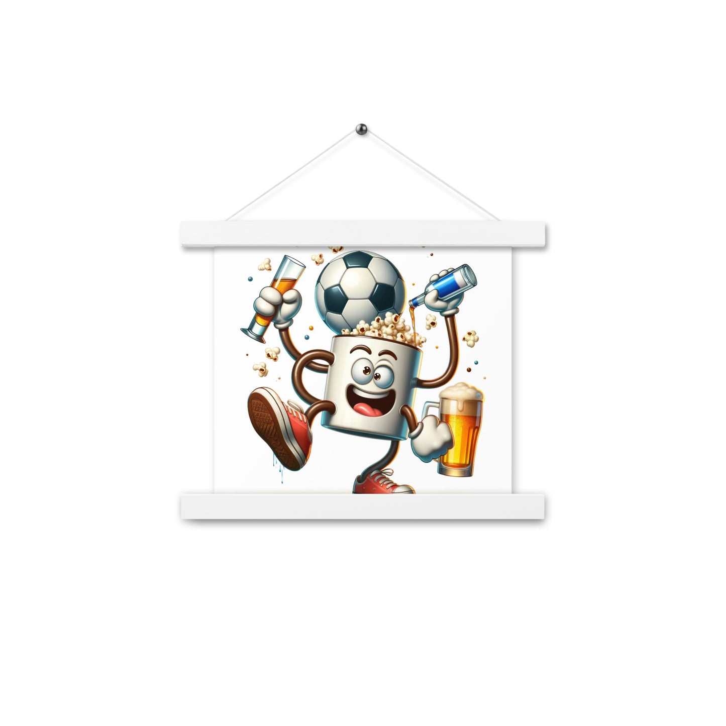 Dancing Soccer Poster with Hangers