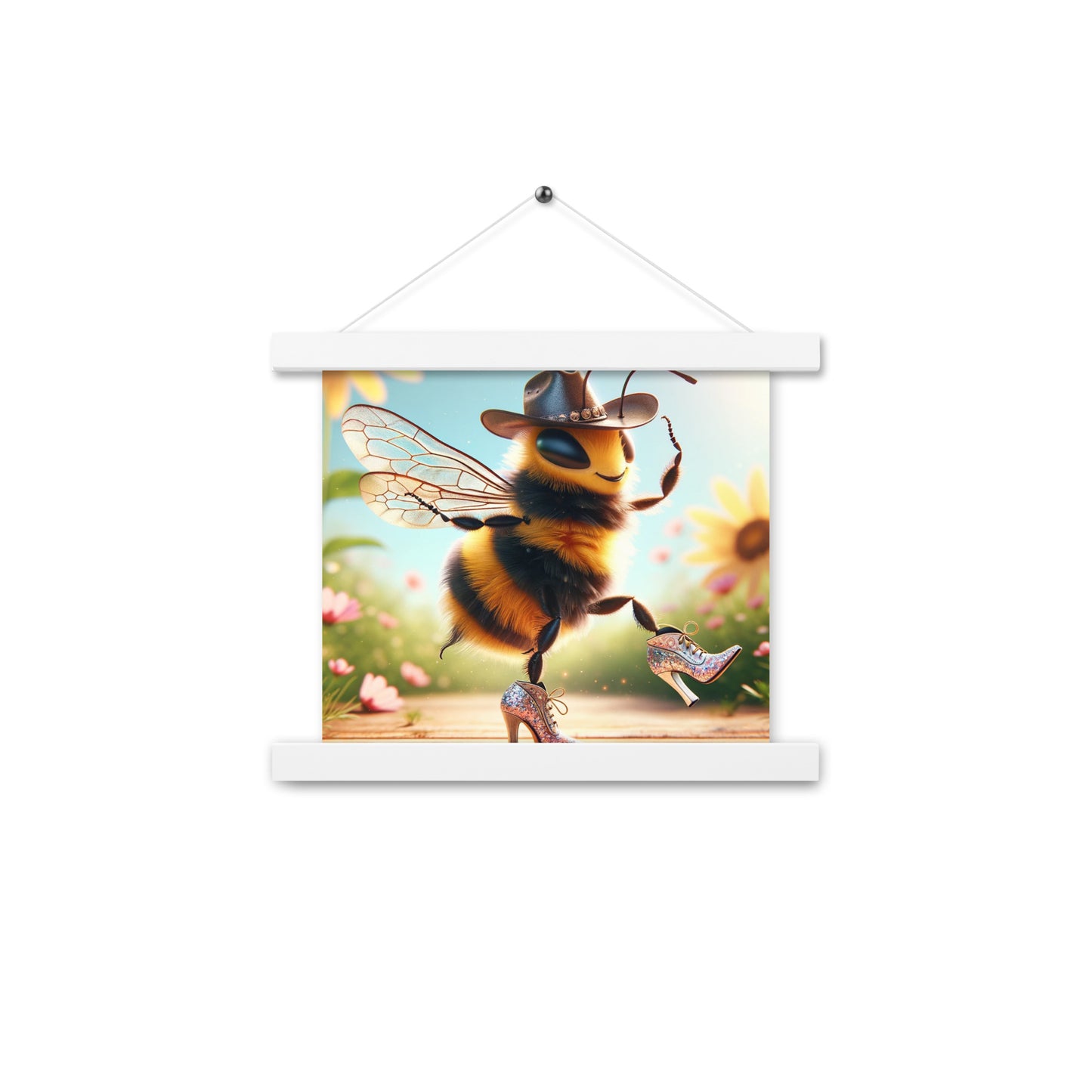 Dancing Bumble Bee Poster with hangers