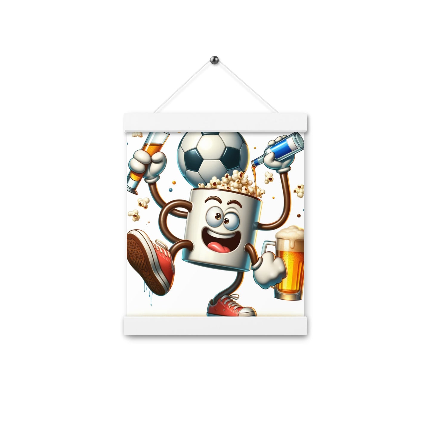 Dancing Soccer Poster with Hangers