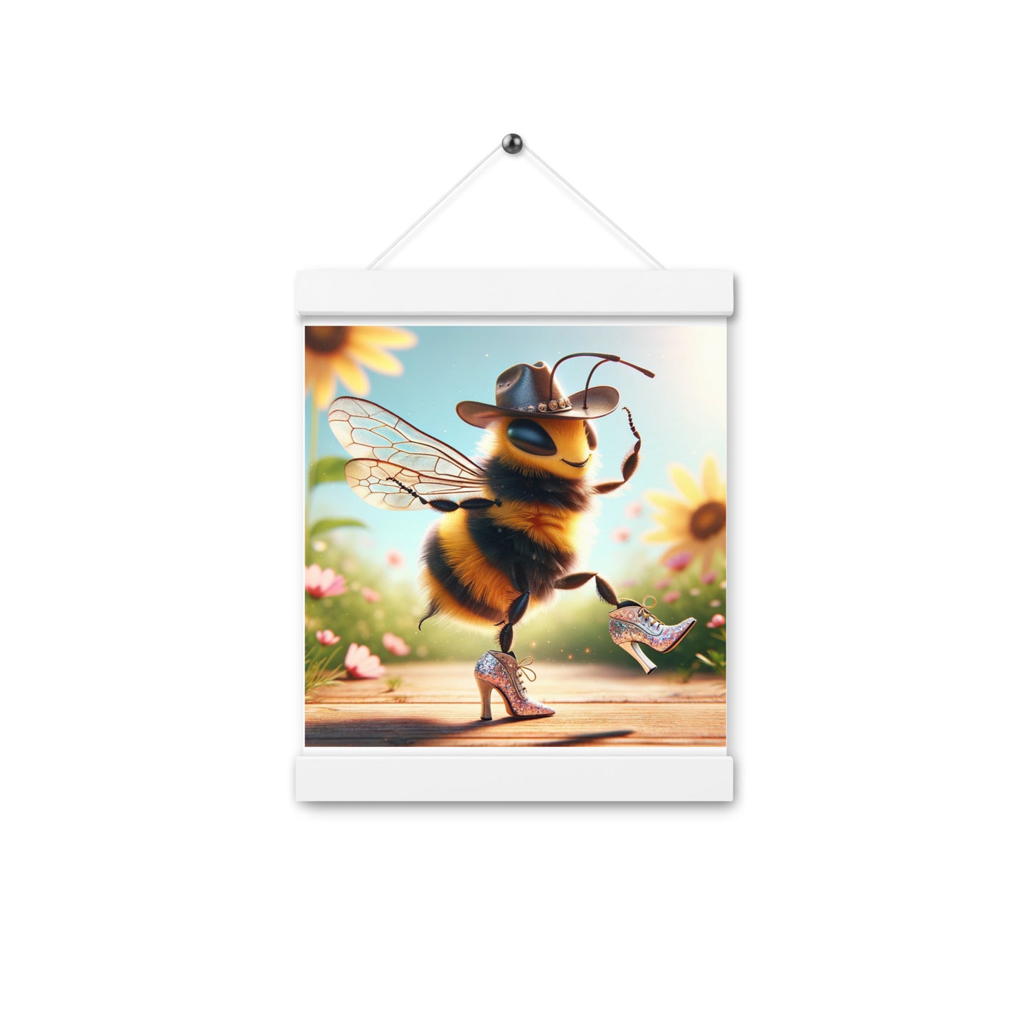 Dancing Bumble Bee Poster with hangers