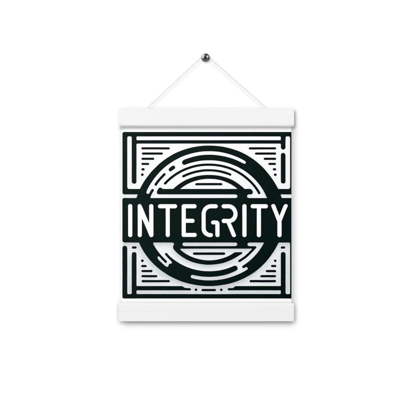 Integrity Poster with hangers