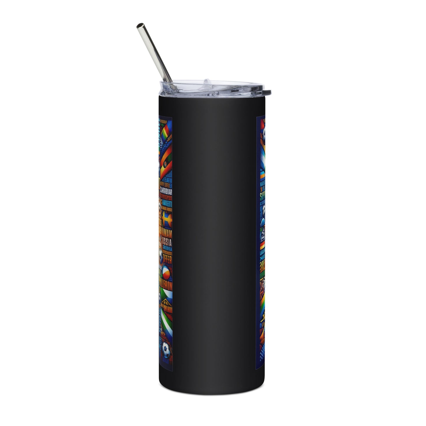 Soccer Colorful Stainless steel tumbler