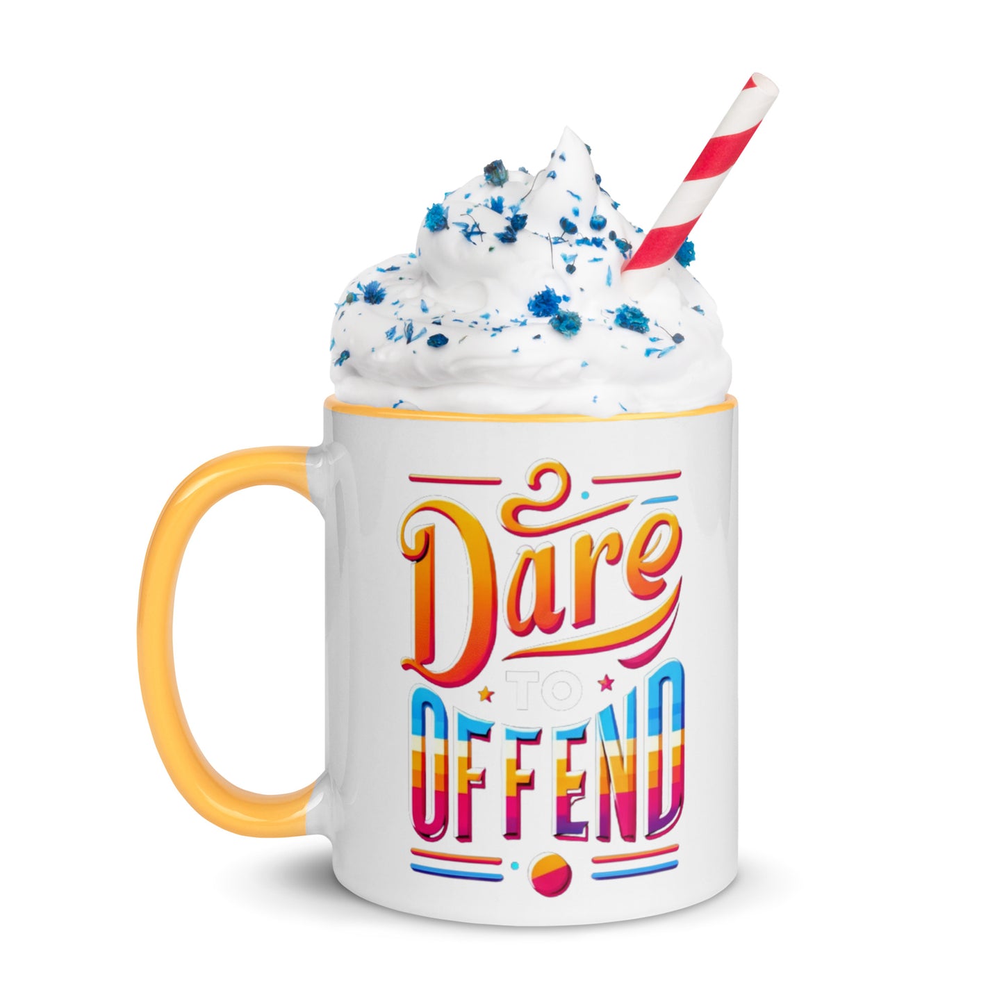 Dare To Offend Mug with Color Inside