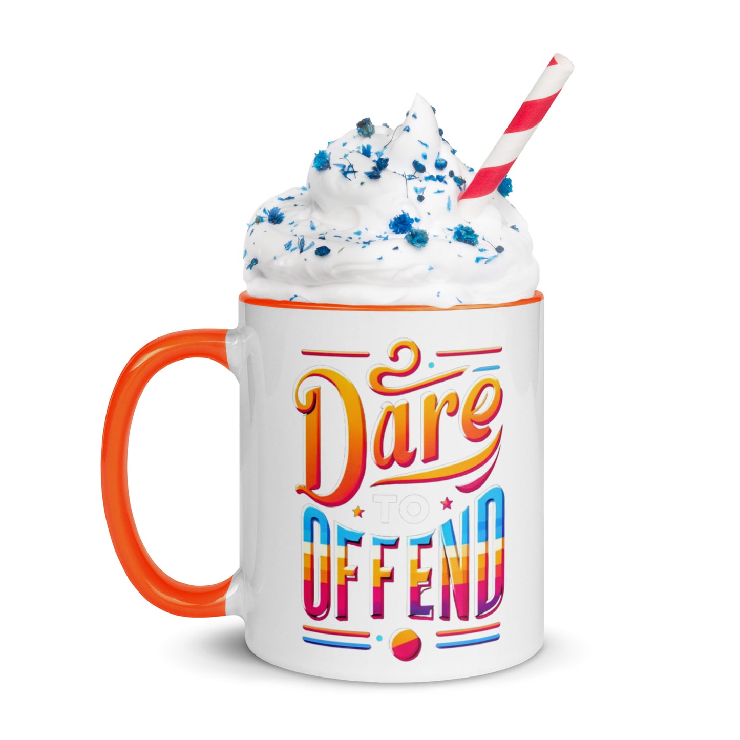 Dare To Offend Mug with Color Inside