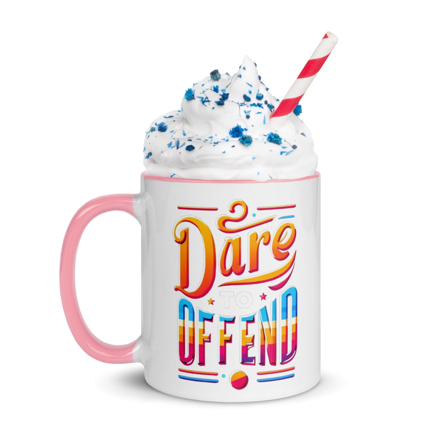 Dare To Offend Mug with Color Inside