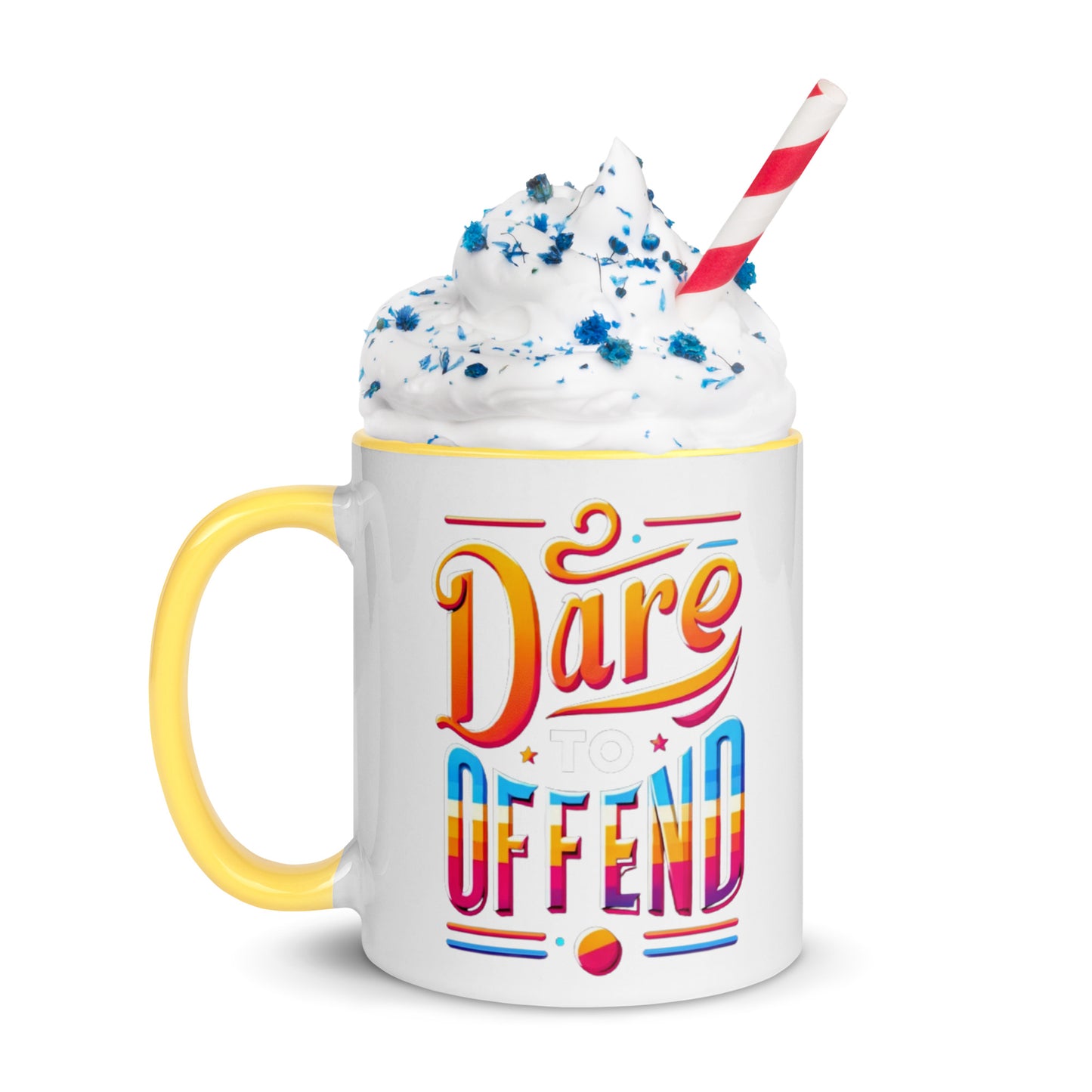 Dare To Offend Mug with Color Inside