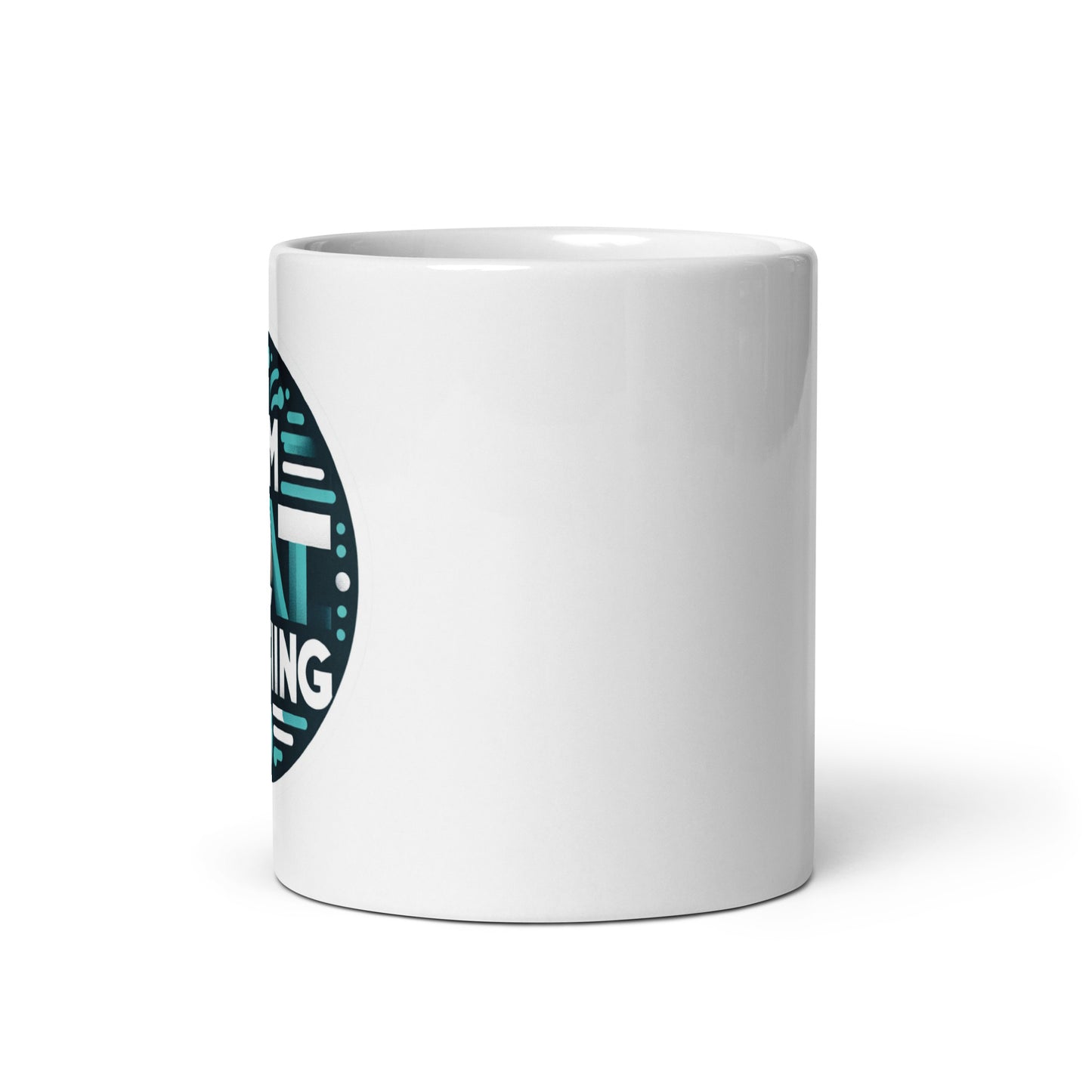 White glossy mug