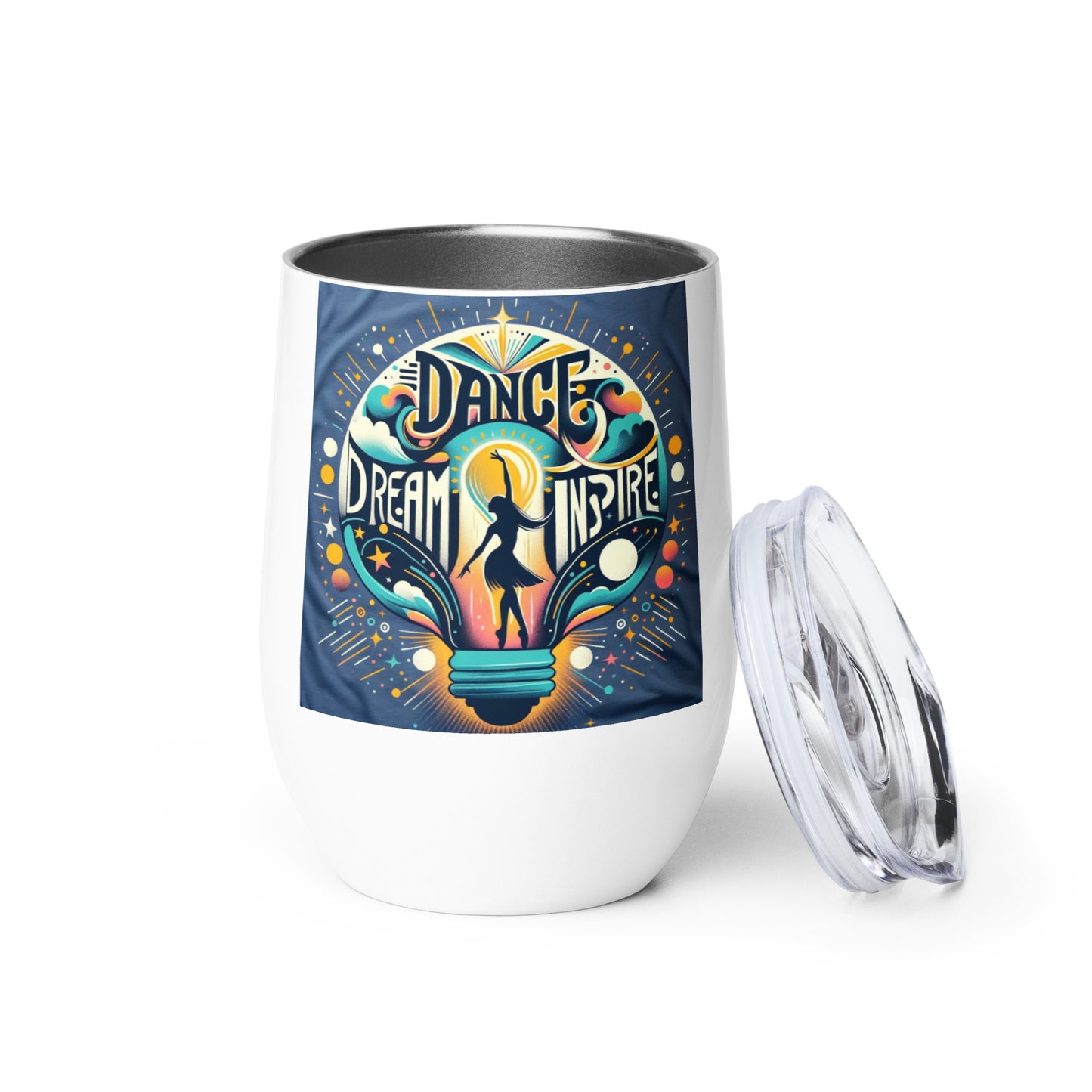 Dance Dream Inspire Wine tumbler