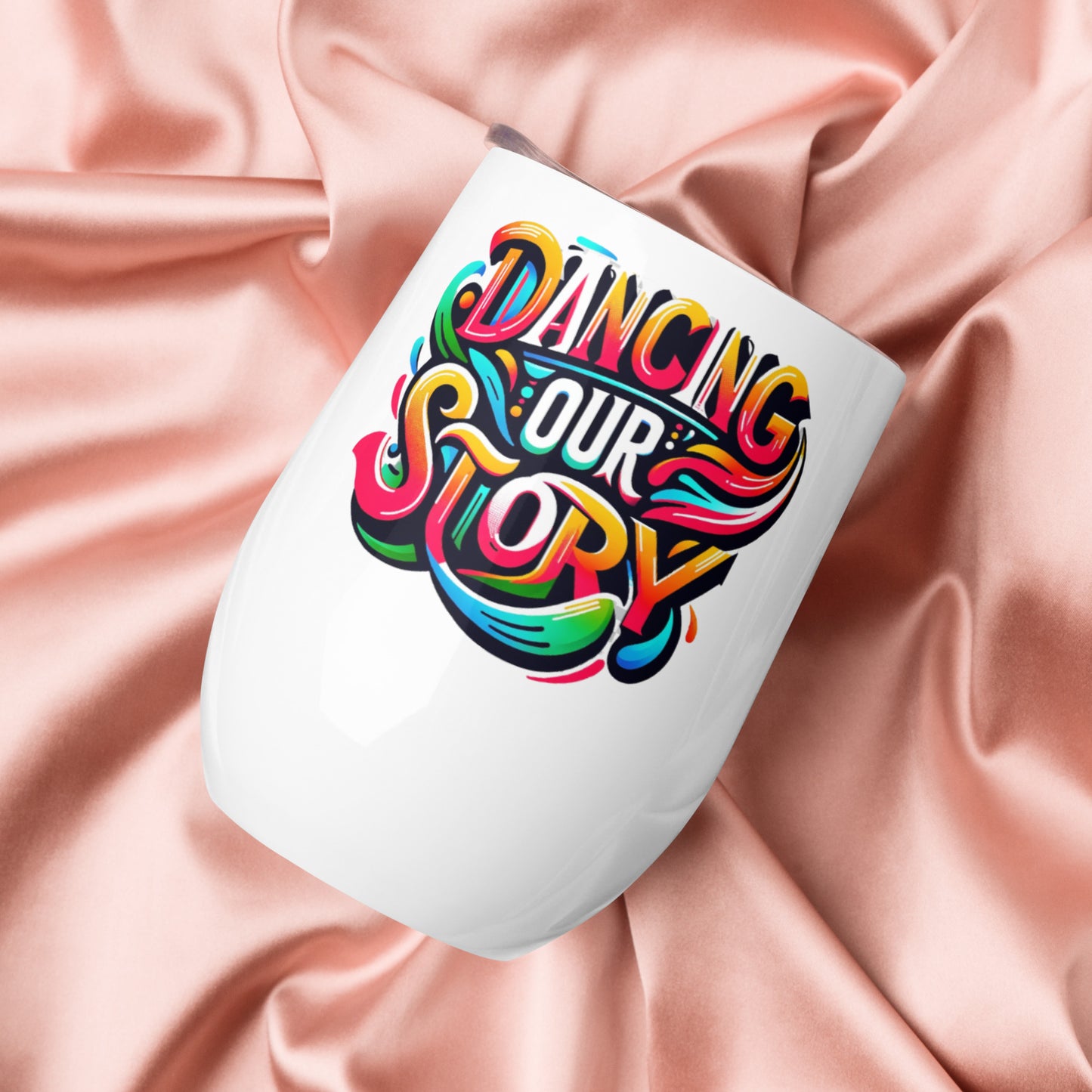 Dancing Our Story Wine tumbler