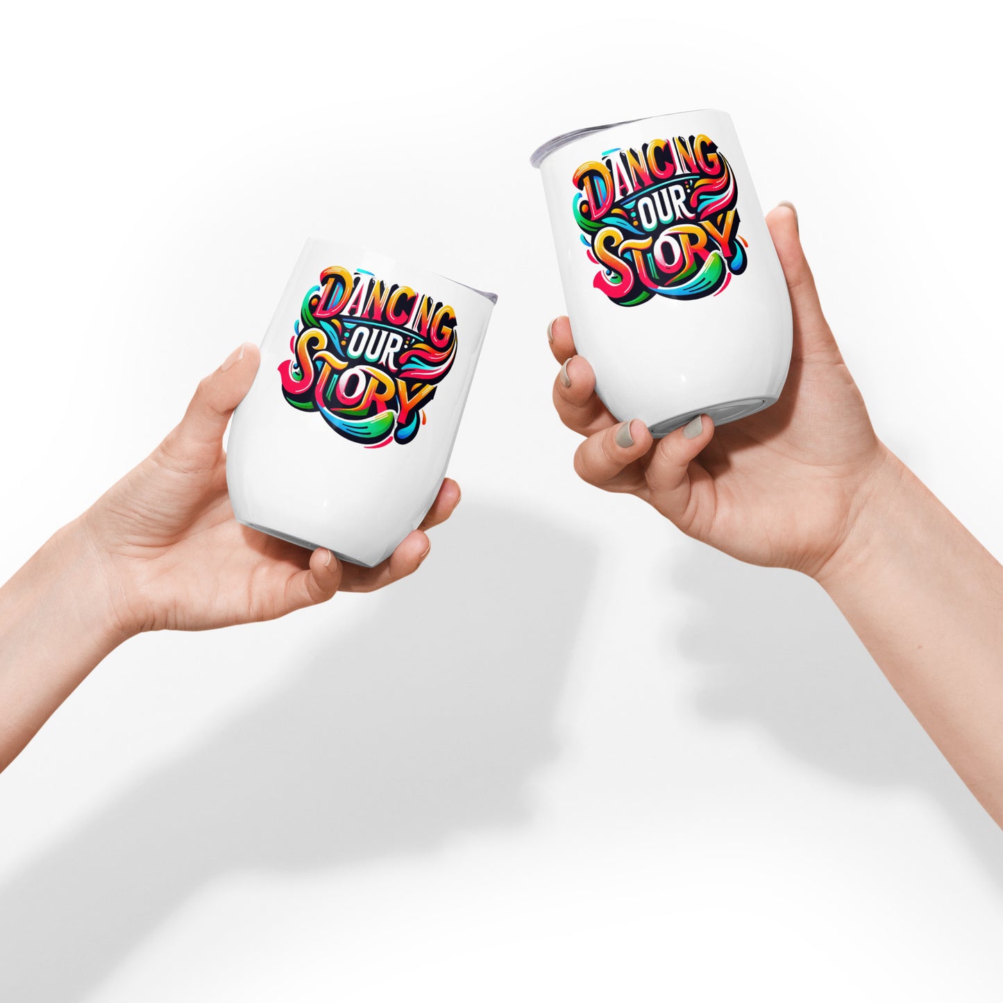 Dancing Our Story Wine tumbler