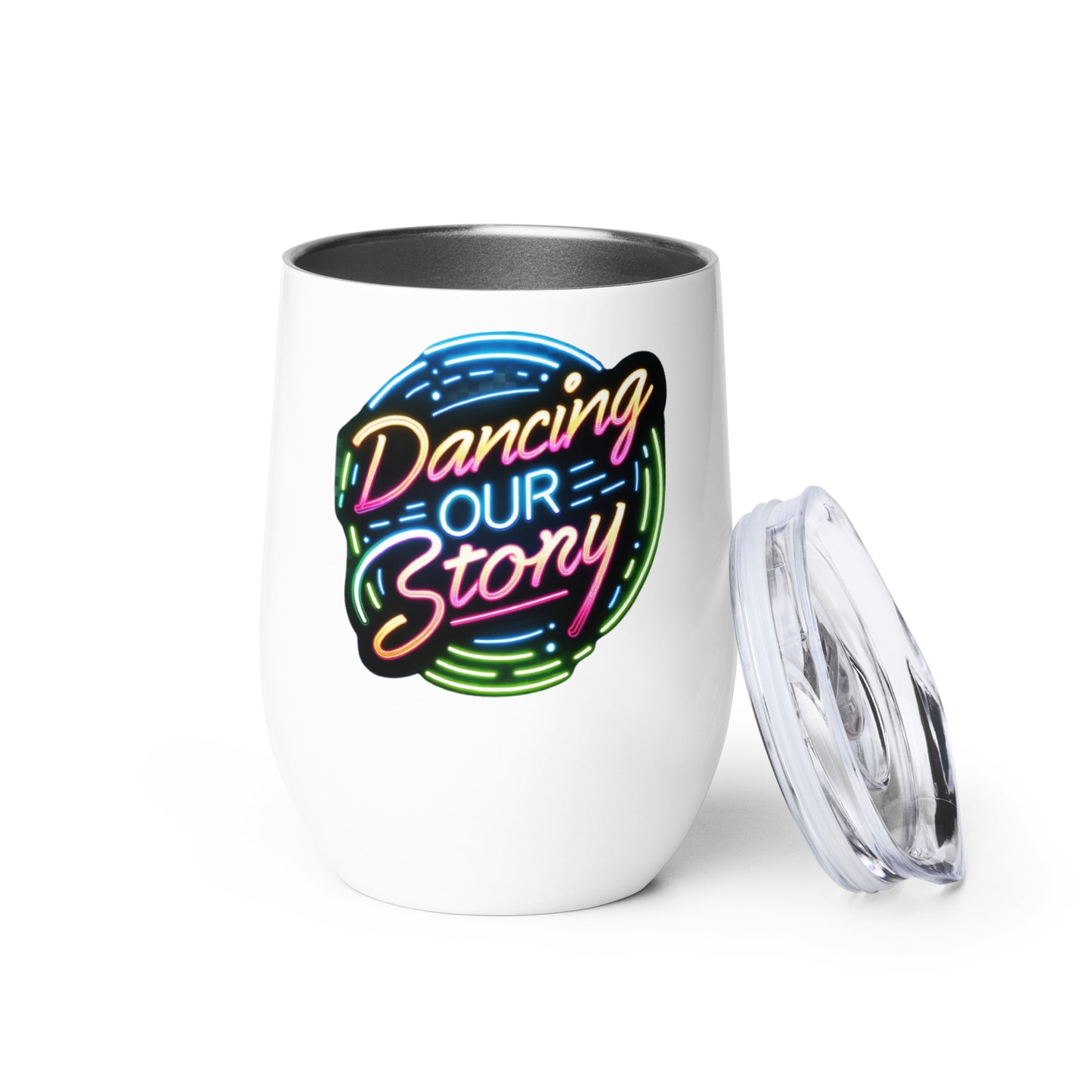 Dancing Our Story Wine tumbler