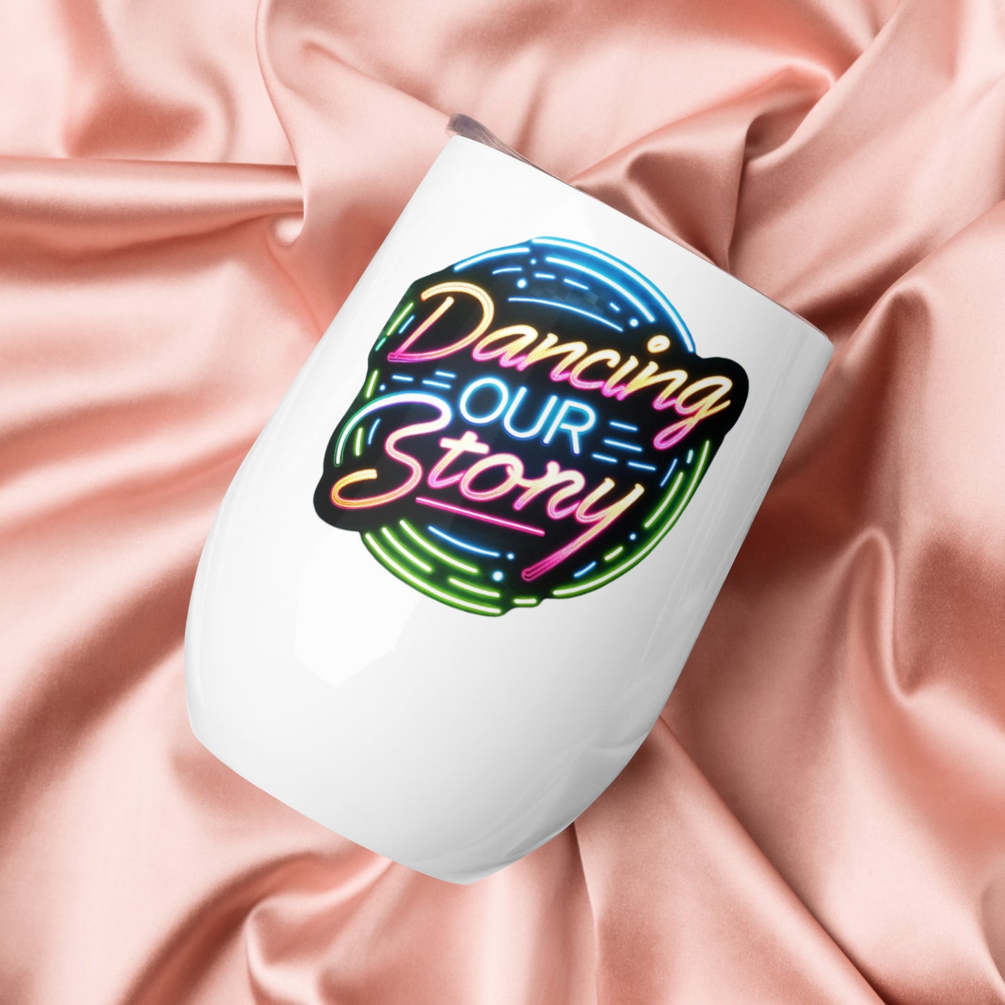 Dancing Our Story Wine tumbler