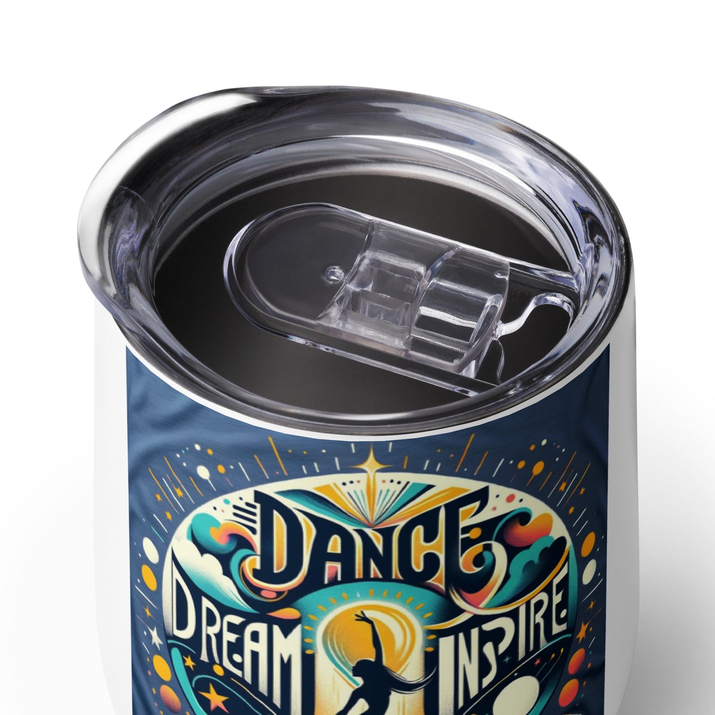 Dance Dream Inspire Wine tumbler