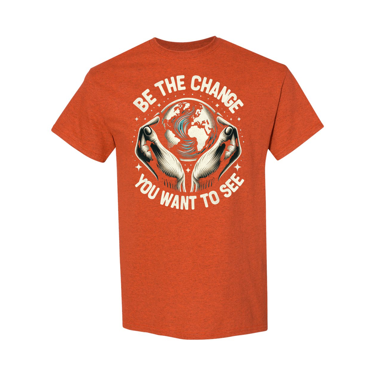 Be The Change You Want To See Cotton T-Shirt