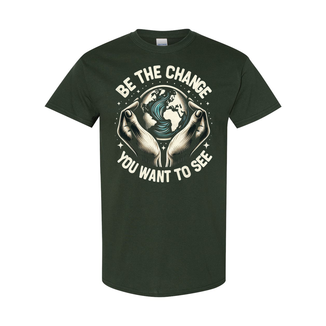 Be The Change You Want To See Cotton T-Shirt