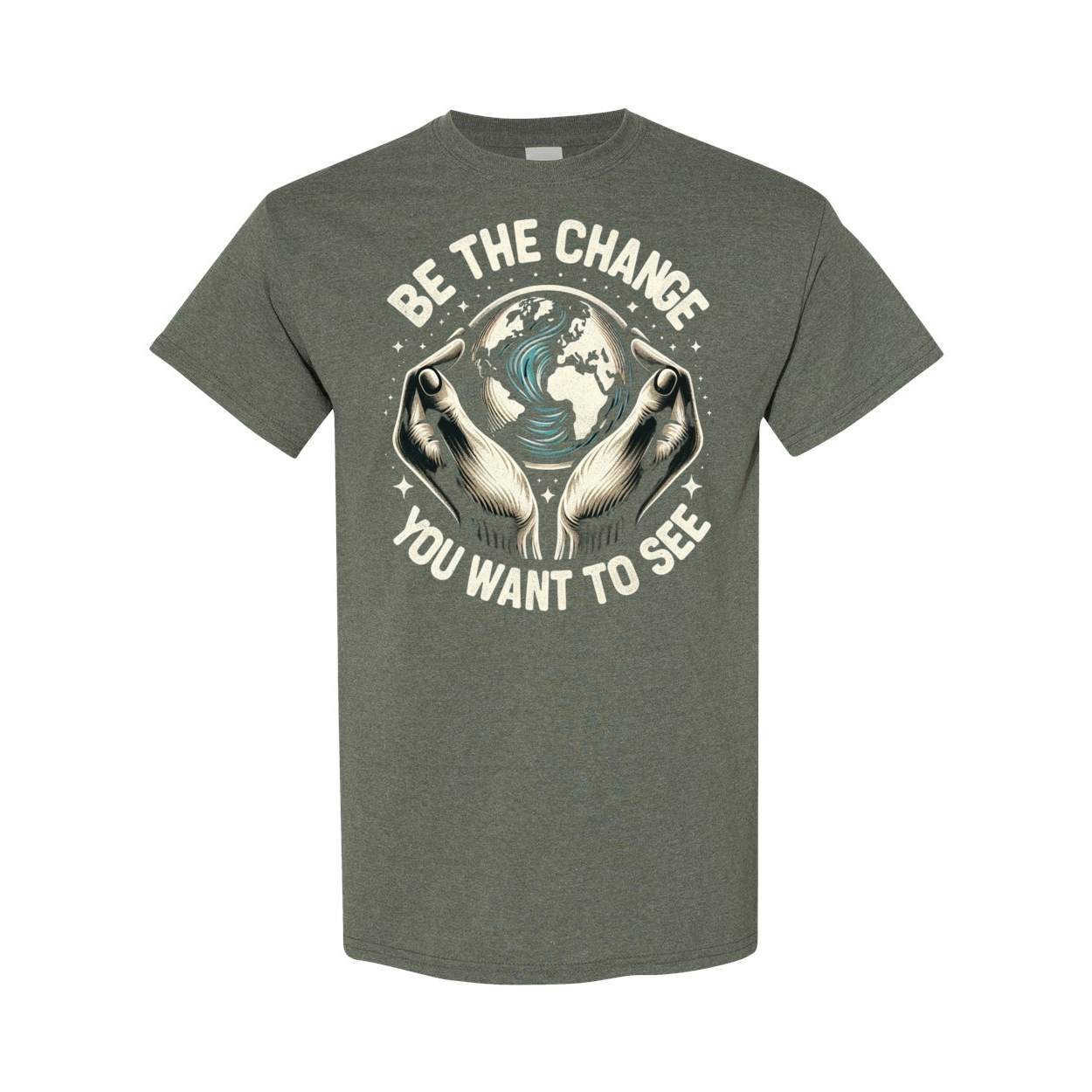 Be The Change You Want To See Cotton T-Shirt