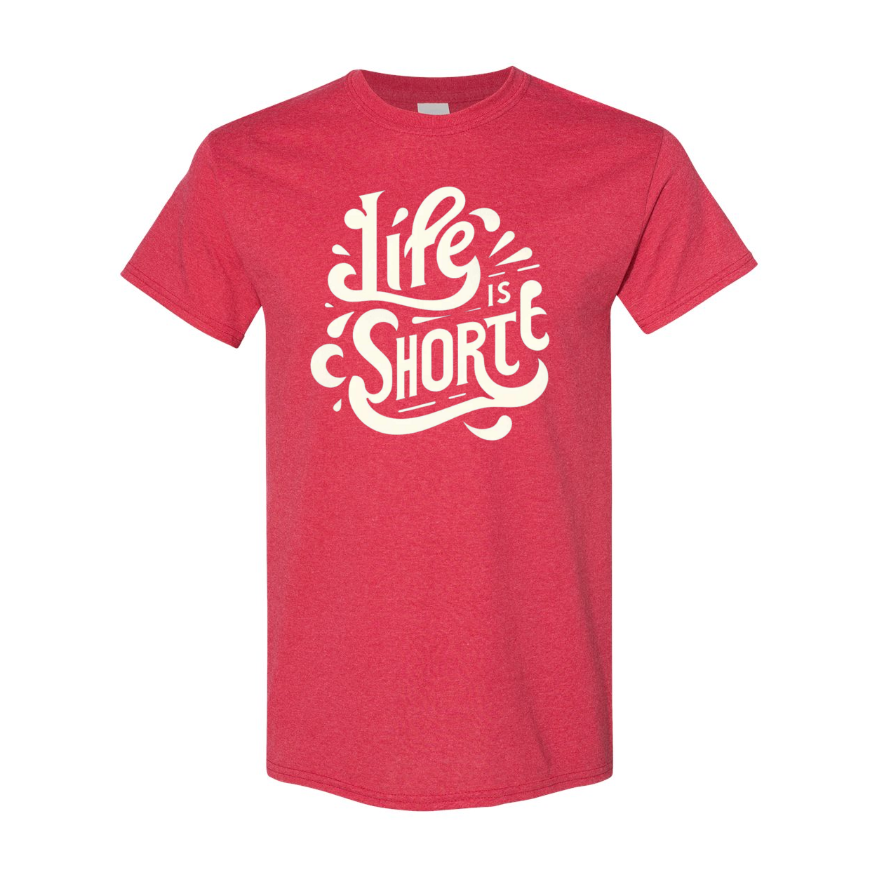 Life Is Short Heavy Cotton T-Shirt