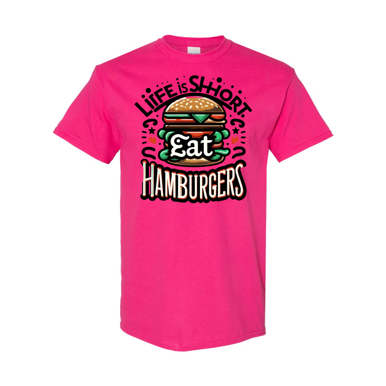 Life is Short Eat Heavy Cotton T-Shirt