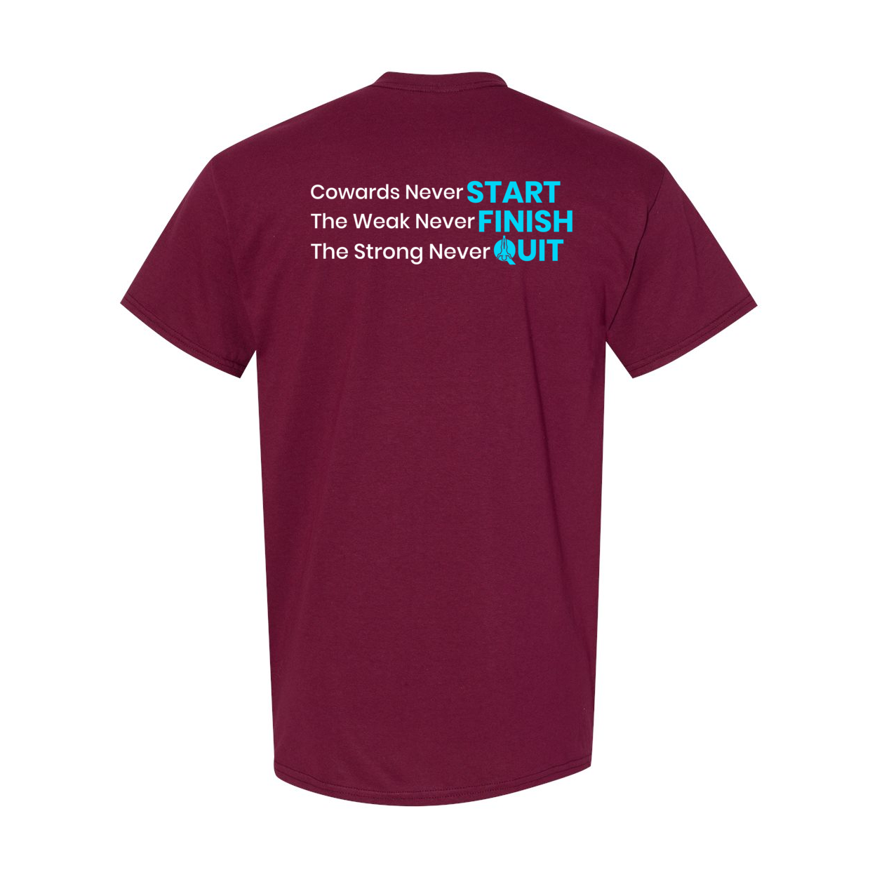 Cowards Never Start Heavy Cotton T-Shirt