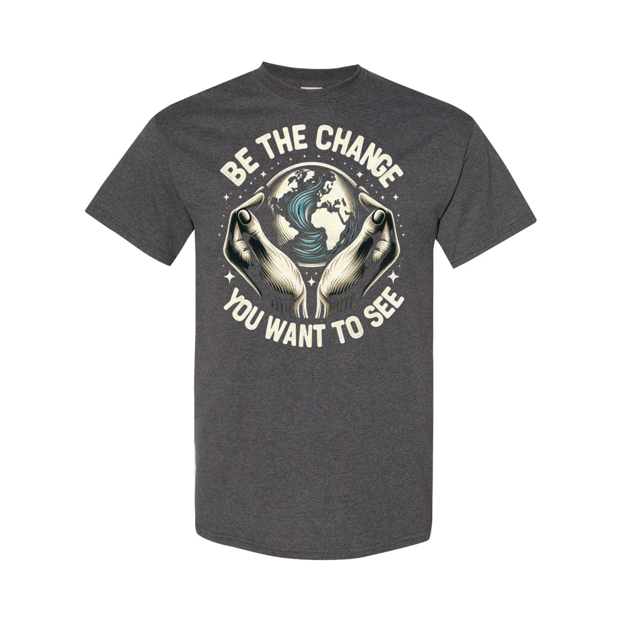 Be The Change You Want To See Cotton T-Shirt