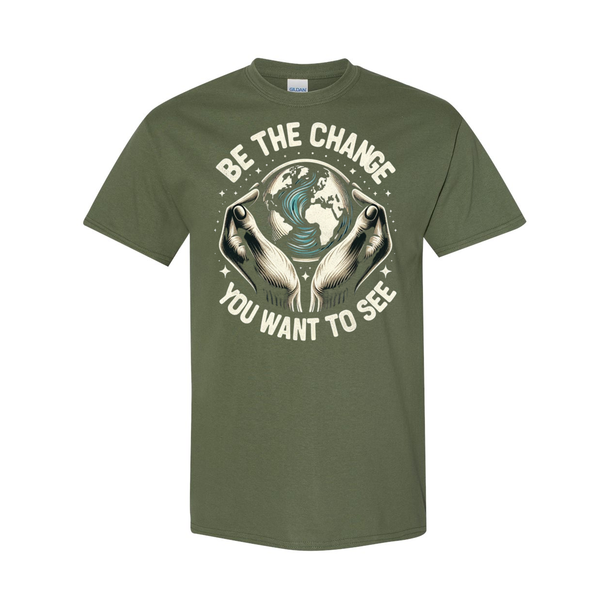 Be The Change You Want To See Cotton T-Shirt