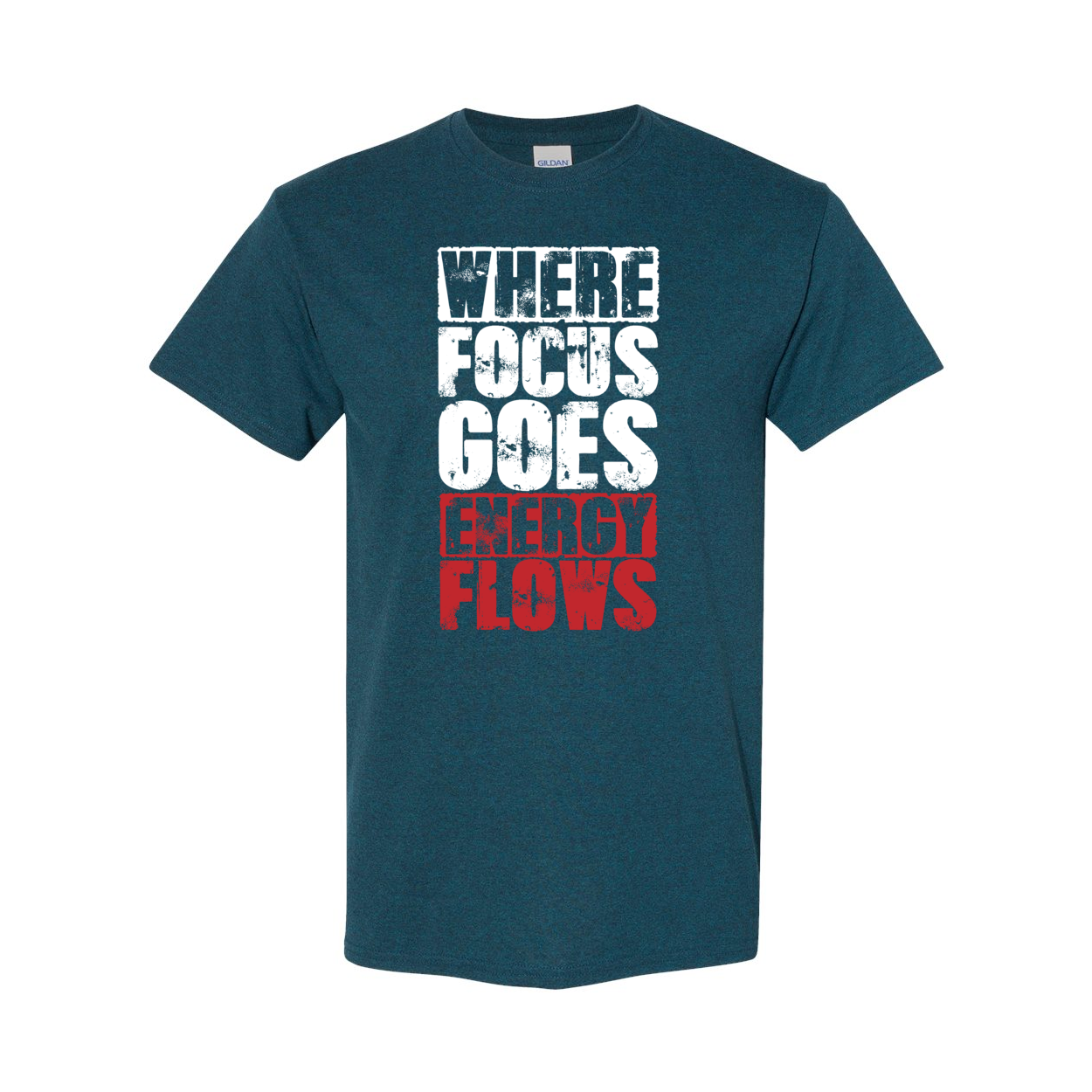 Where Focus Goes, Energy Flows Cotton T-Shirt