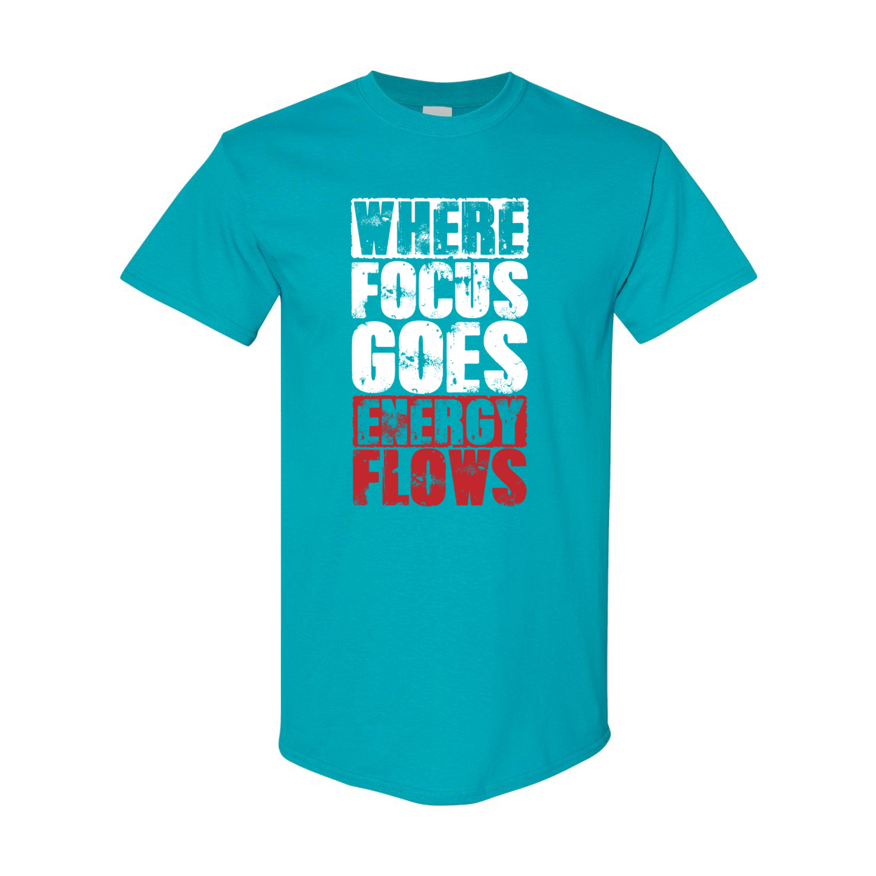 Where Focus Goes, Energy Flows Cotton T-Shirt