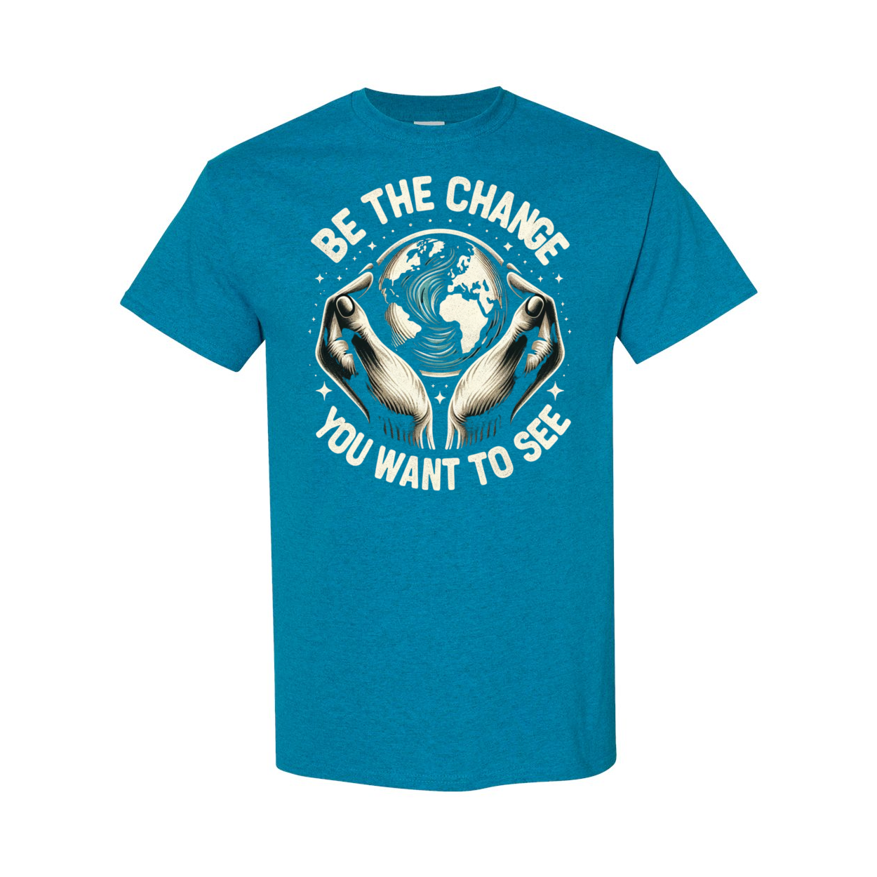 Be The Change You Want To See Cotton T-Shirt