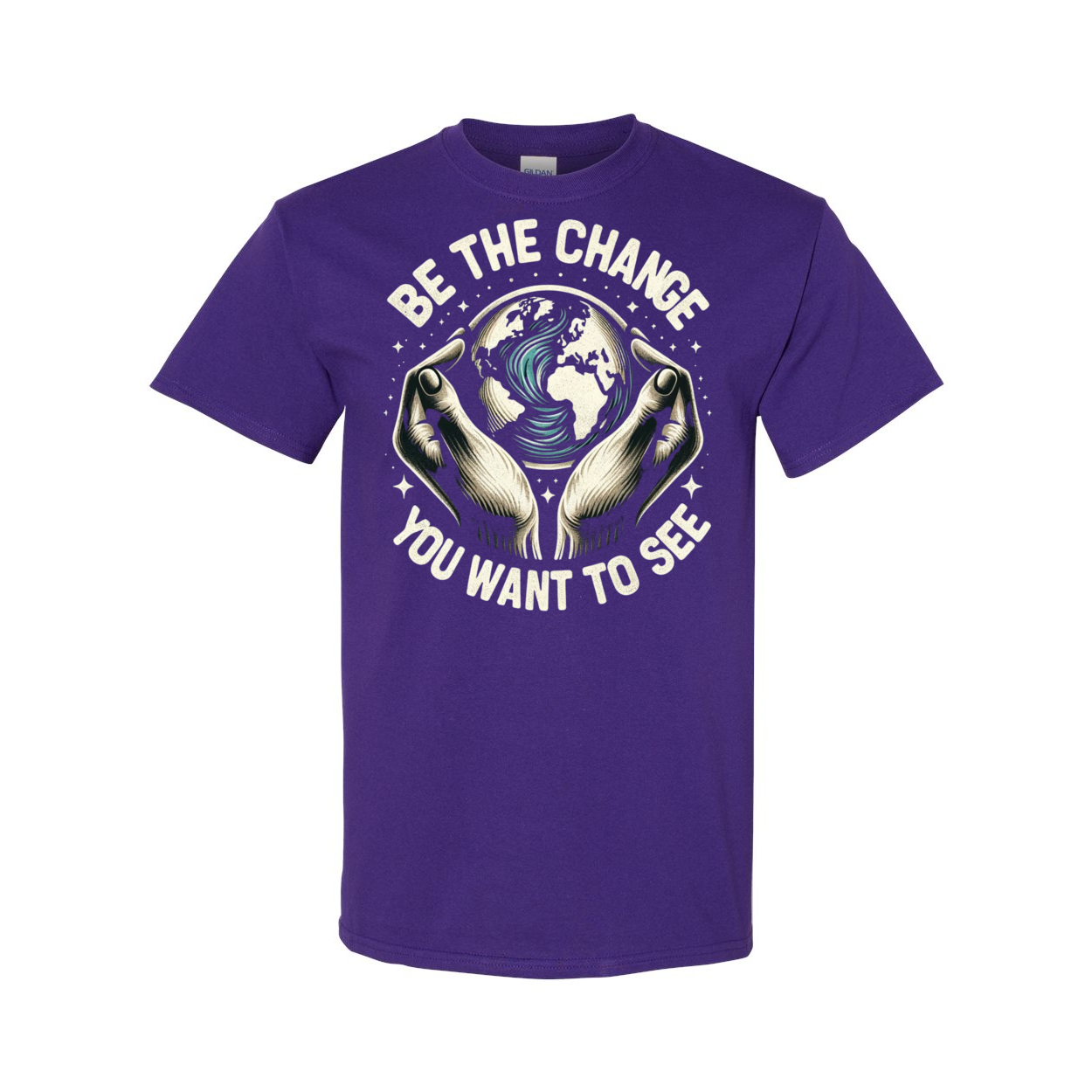 Be The Change You Want To See Cotton T-Shirt