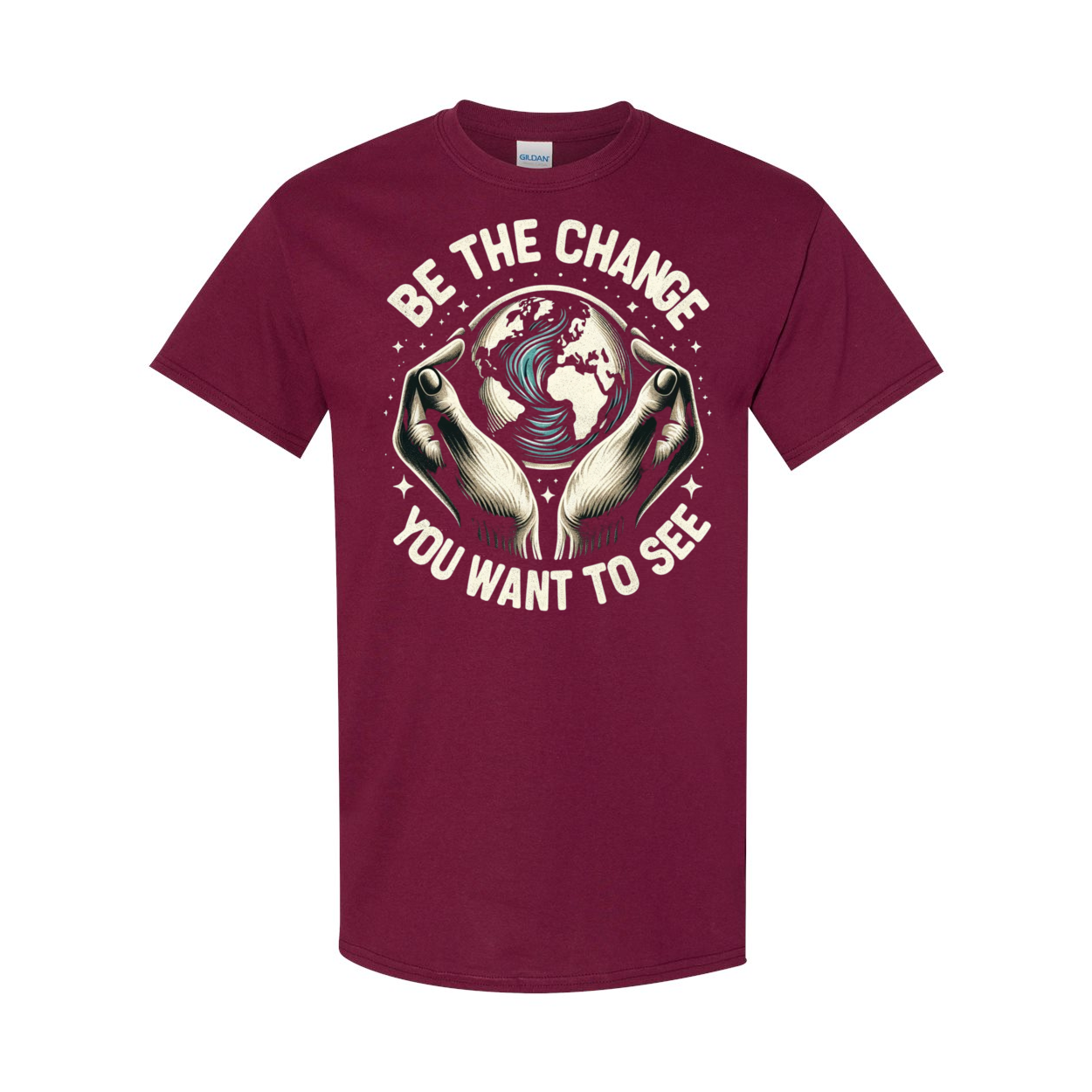 Be The Change You Want To See Cotton T-Shirt