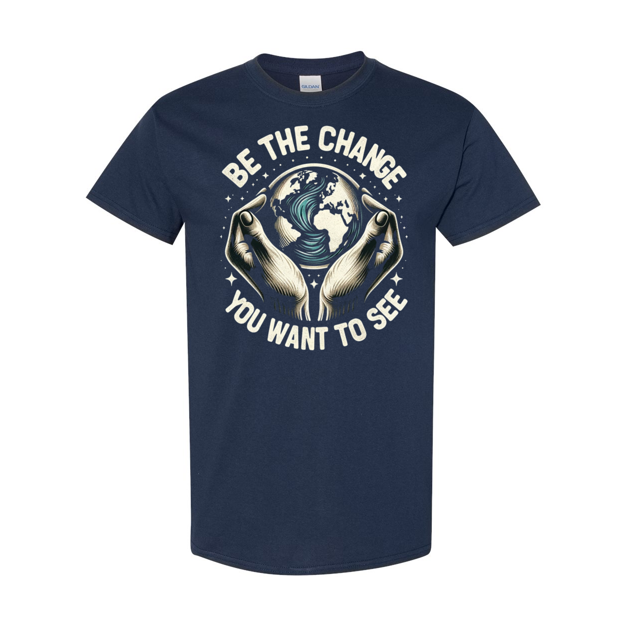 Be The Change You Want To See Cotton T-Shirt